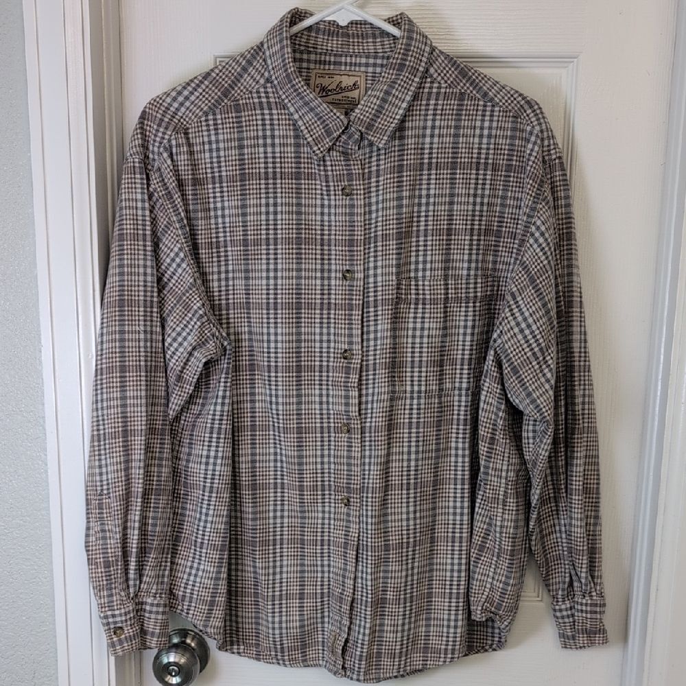 Woolrich Plaid Cotton Button-Down Shirt